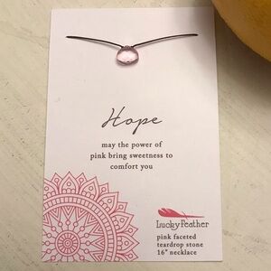 💍Lucky Feather Hope Necklace